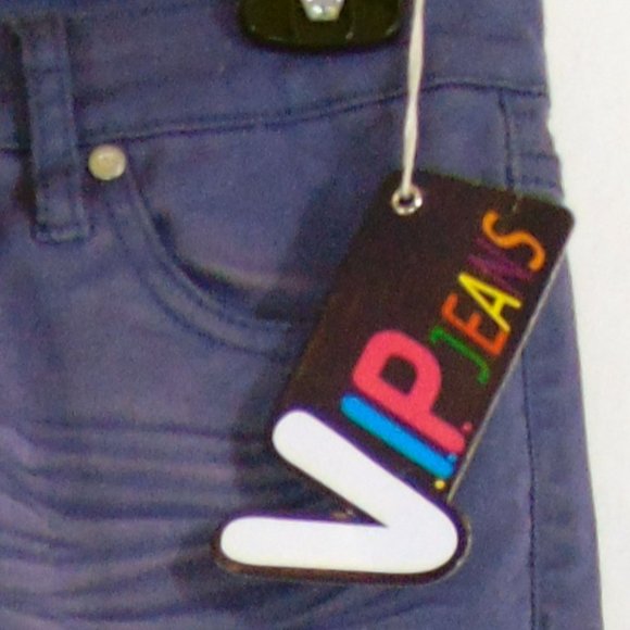 High Waisted Purple Skinny Jeans - Size 7/8 NEW - Picture 3 of 3